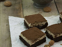 Fot. Ola in the kitchen, Brownie ala tiramisu