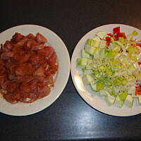 Kurczak z warzywami i ryżem