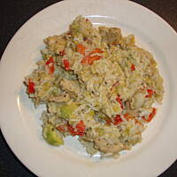 Kurczak z warzywami i ryżem