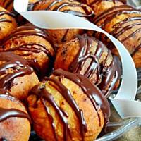 Mini pączki straciatella