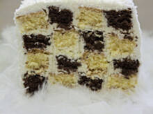 Fot. Ola in the kitchen, Kokosowa szachownica