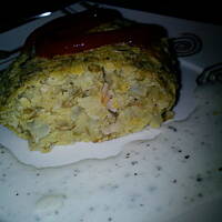 Koteleciki z soczewicy z ziemniakami i szynką