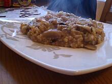 Fot. Wróbelek, risotto z kurczakiem i pieczarkami.