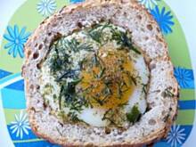 Fot. Anna Z, Jajko sadzone w bułce