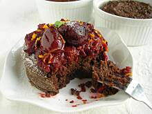 Fot. olusia23, Ciastka czekoladowe z kaszą gryczaną i sosem śliwkowym