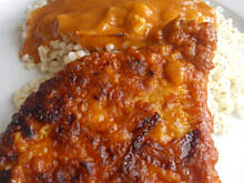 Fot. blackrose4u, Schabowy w sosie pomidorowo - musztardowym