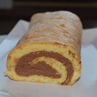 Rolada z kremem nutella