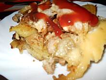 Fot. kasiuniuniusia, Zapiekanka z mięsem pod pierzynką