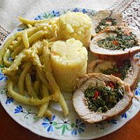 Szpinakowa pierś indycza