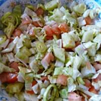 Surówka z sałaty lodowej z porem