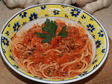 Fot. iwciaG, Spagetti Mojego Bubusia (z topionym serkiem)