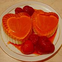 Panna Cotta jogurtowa (LIGHT)  z truskawkami