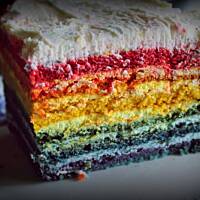 Tort tęczowy