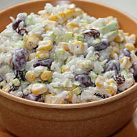 Sałatka Ryżowa z rodzynkami