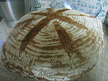 Fot. Iwonka9876, Chleb pszenno – żytni na zakwasie z koszyczka do rozrostu