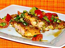 Fot. evita0007, Orzechowy pstrąg z pyszna salsą