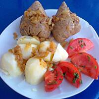 Gotowana wątróbka w woreczkach