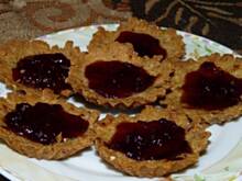 Fot. Anna Z, Babeczki pełnoziarniste z konfiturą żurawinową