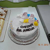 Tort na chrzest Amelii