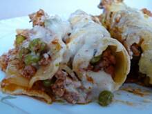 Fot. Anna Z, Cannelloni z mięsem mielonym i zielonym groszkiem