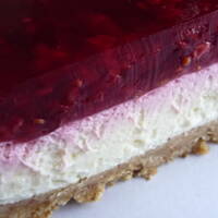 cytrynowo-malinowy sernik na zimno