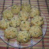 Kotleciki ryżowe z pieczarkami i kurczakiem