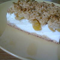 Sernik bez sera :) Pyszny śmietanowy z brzoskwiniami