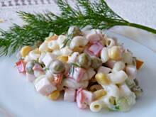 Fot. Anna Z, Sałatka z makaronem i szynką