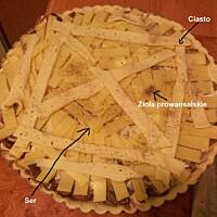 Prosta TARTA z cebulą i pieczarkami na cieście francuskim