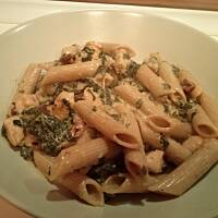 Penne spinaci, czyli szpinakowe niebo w gębie