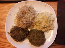 Fot. Ewciaa, kotleciki rybne ze szpinakiem i marchewką