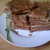 domowy batonik karmelowy Daim - chrupiący, toffi