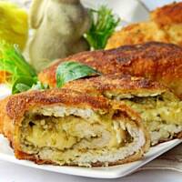 Roladki z indyka z pesto