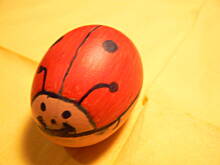 Fot. Wkn, Pisanki z kaszy jęczmiennej