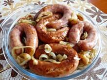 Fot. Anna Z, Pieczona biała kiełbasa