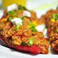 Rozgrzewająca kasza z warzywami