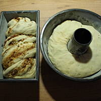 Baba drożdżowa z orzechami i cynamonem