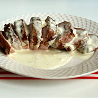 Polędwiczki wieprzowe w sosie gorgonzola