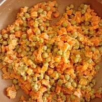 Groszek z marchewką -prosty i szybki