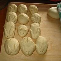 bułeczki w kształcie zajaczków