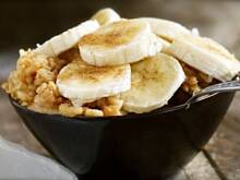 Fot. Ervisha, Ryżowy "placek" z bananami i cynamonem