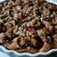 Dietetyczne ciasto ze śliwkami i zarodkami pszennymi