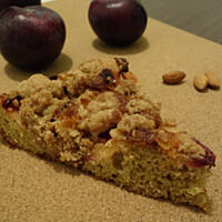 Dietetyczne ciasto ze śliwkami i zarodkami pszennymi
