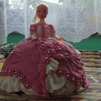 tort lalka barbie