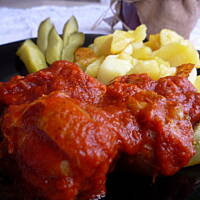 podudzia z kurczaka w pomidorach