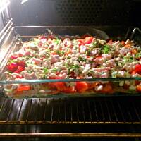 Kurczak pieczony pod pierzynką z fety