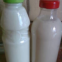 mleko migdałowe i mleko słonecznikowe