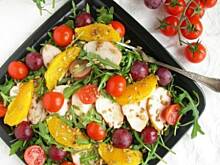 Fot. olusia23, Sałatka z wędzoną piersią kurczaka, pomarańczą i rukolą