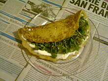 Fot. carolotta, placek ziemniaczany ze śmietaną i zieleniną