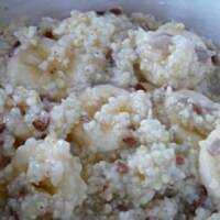 Kasza jaglana z bananem i ziarnami